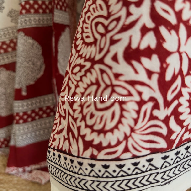  Bagh Print Cotton Suit