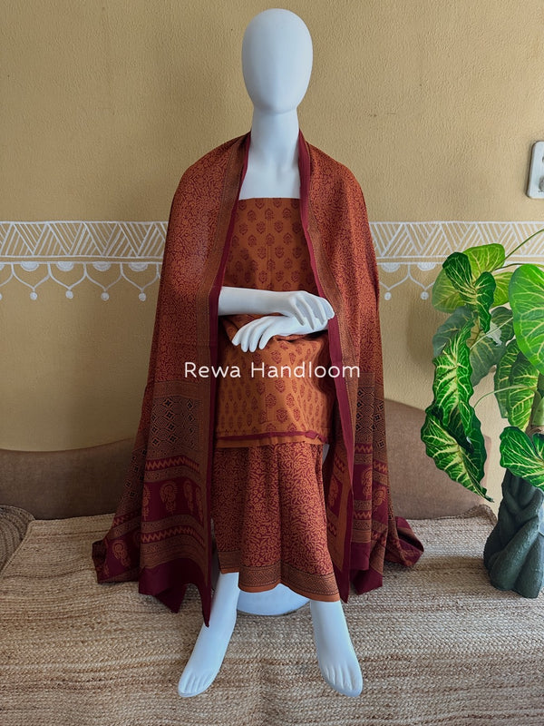  Bagh Print Cotton Suit