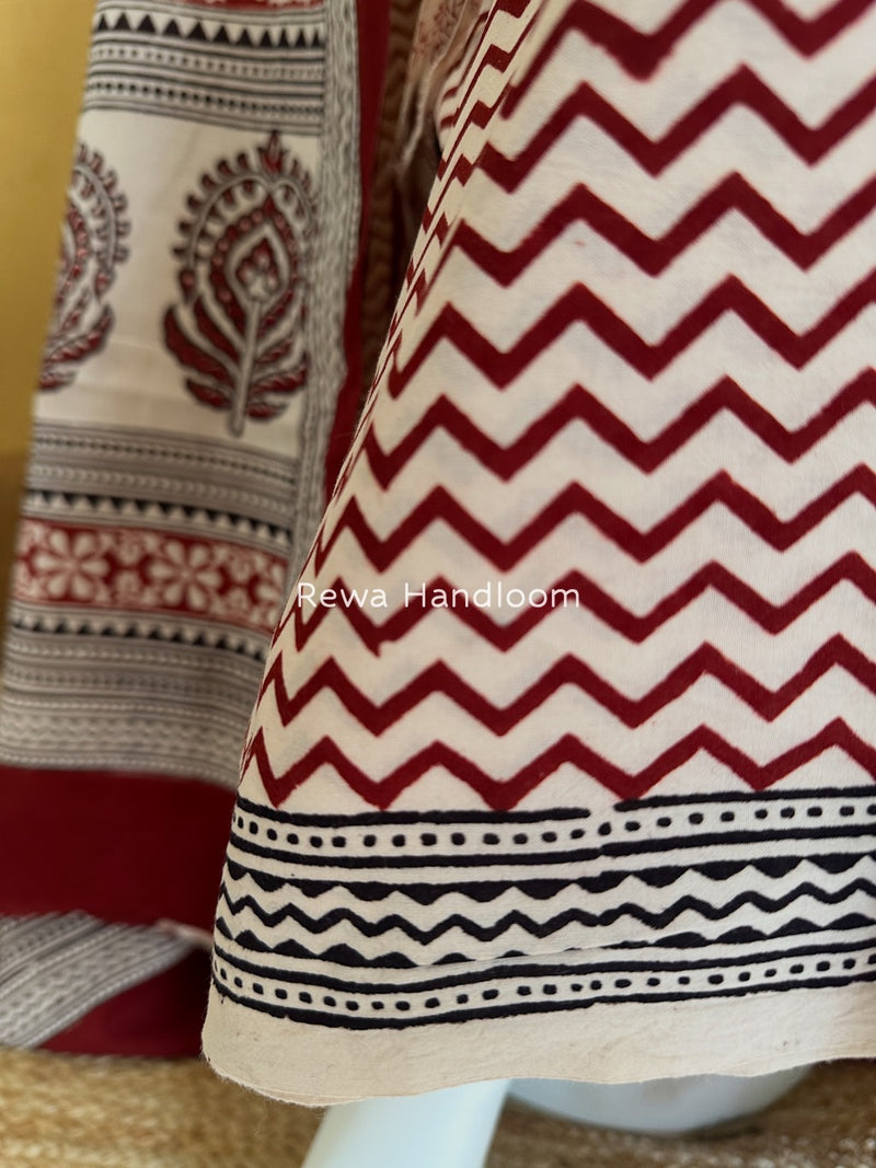  Bagh Print Cotton Suit