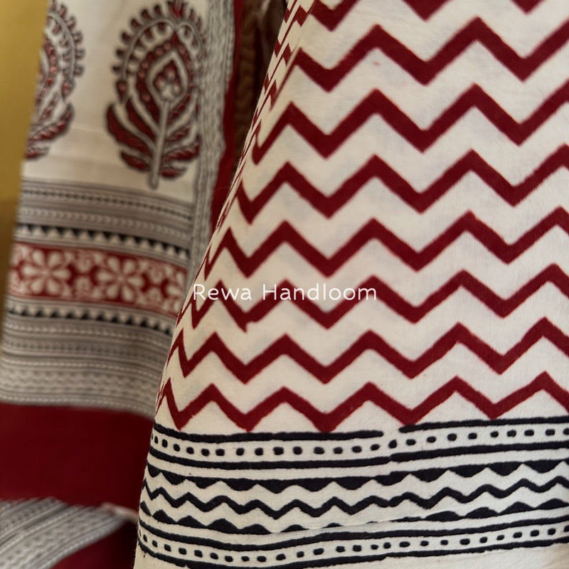 Bagh Print Cotton Suit