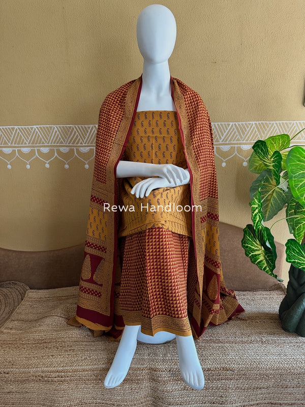  Bagh Print Cotton Suit