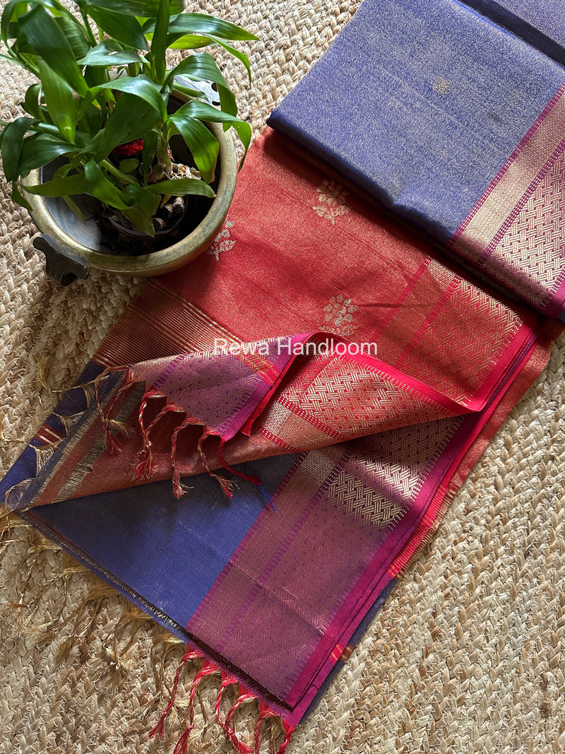 Maheshwari Tissue Butti Saree