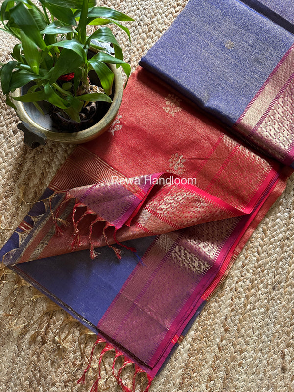 Maheshwari Tissue Butti Saree