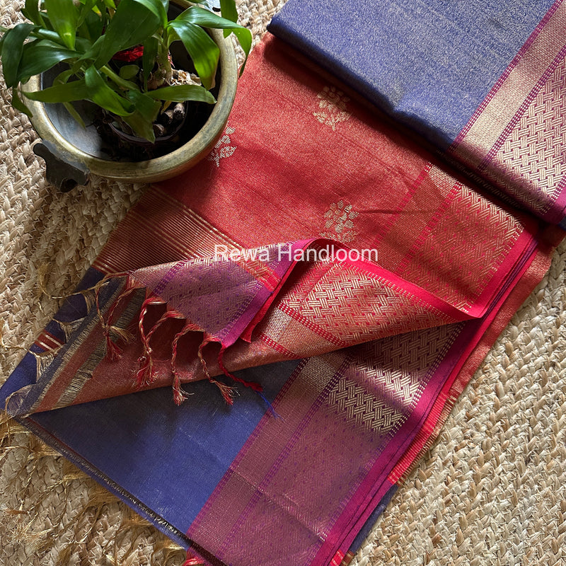 Maheshwari Tissue Butti Saree