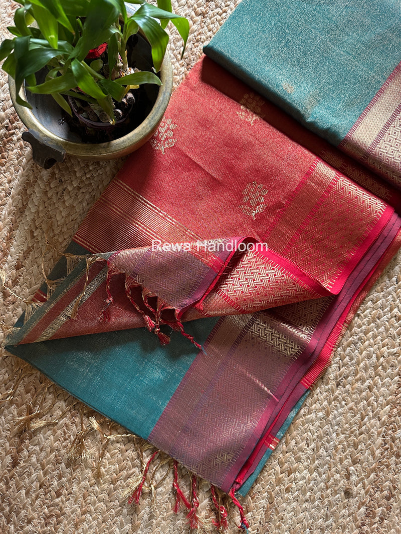 Maheshwari Tissue Butti Saree