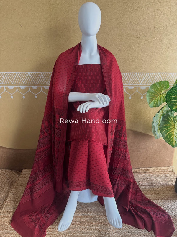  Bagh Print Cotton Suit