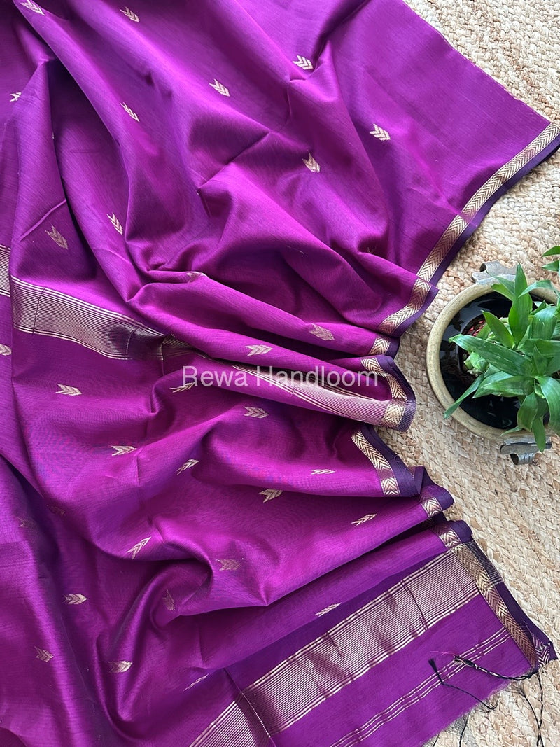 Zari Butti Maheshwari Saree