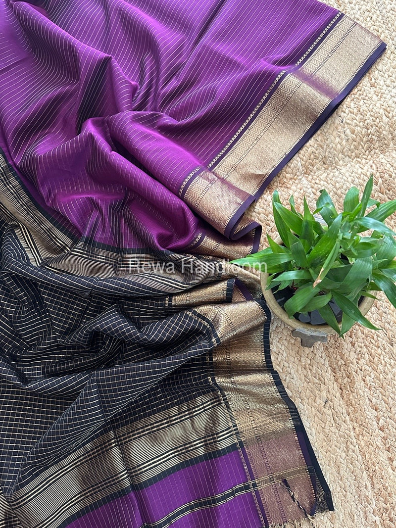 Maheshwari Zari Linning Saree