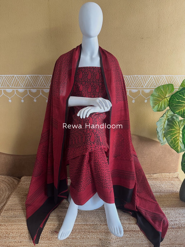  Bagh Print Cotton Suit