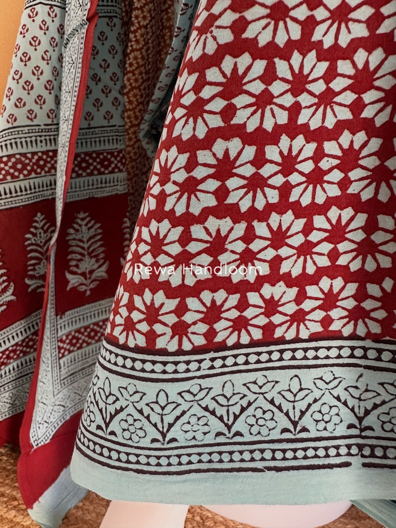  Bagh Print Cotton Suit