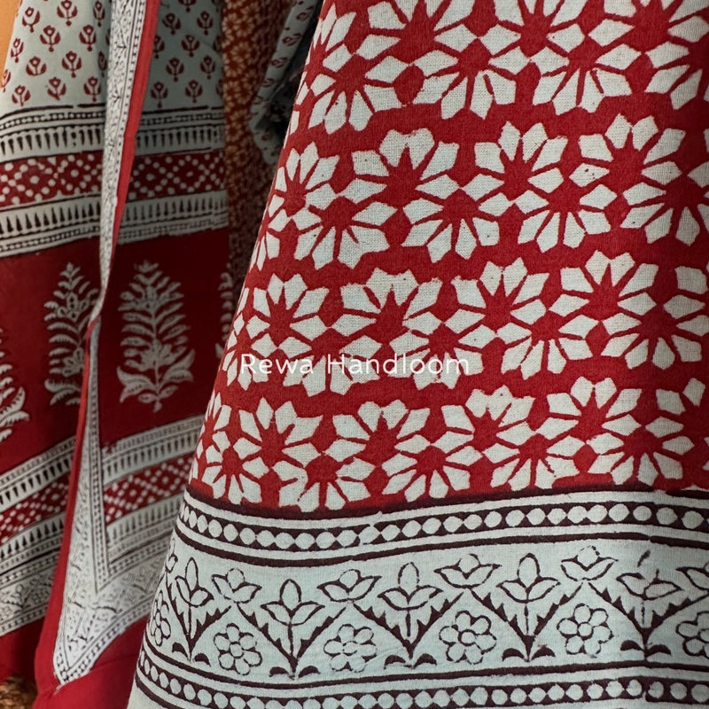  Bagh Print Cotton Suit