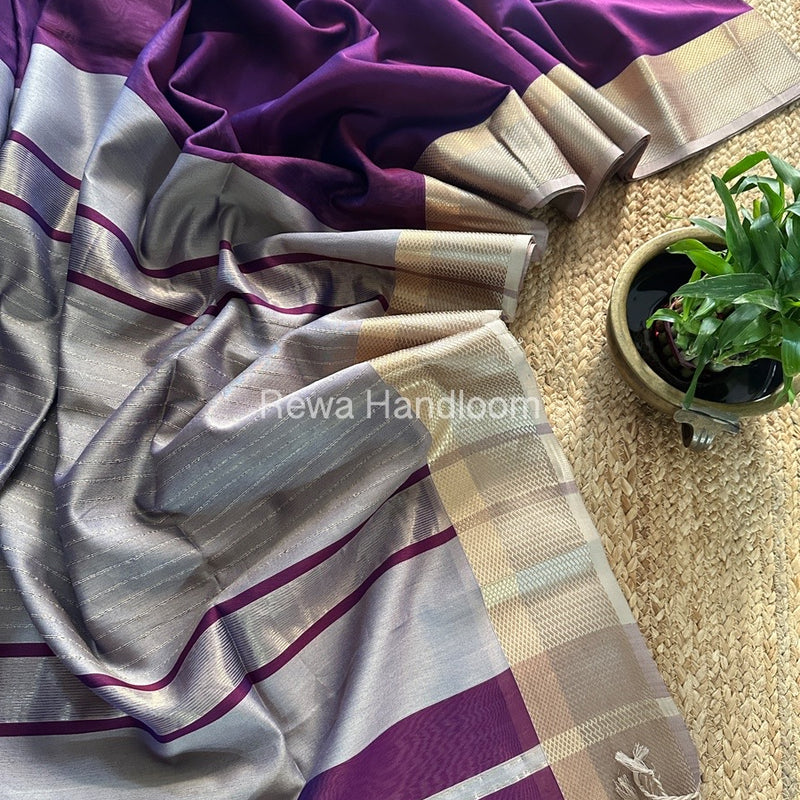 Maheshwari Resham Thread Border Saree