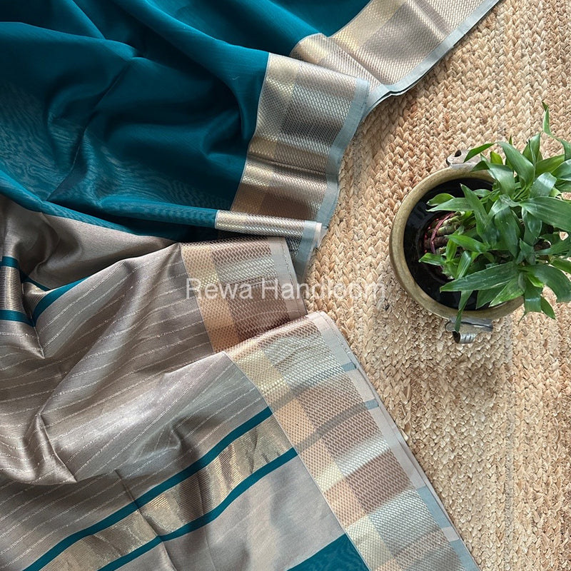 Maheshwari Resham Thread Border Saree