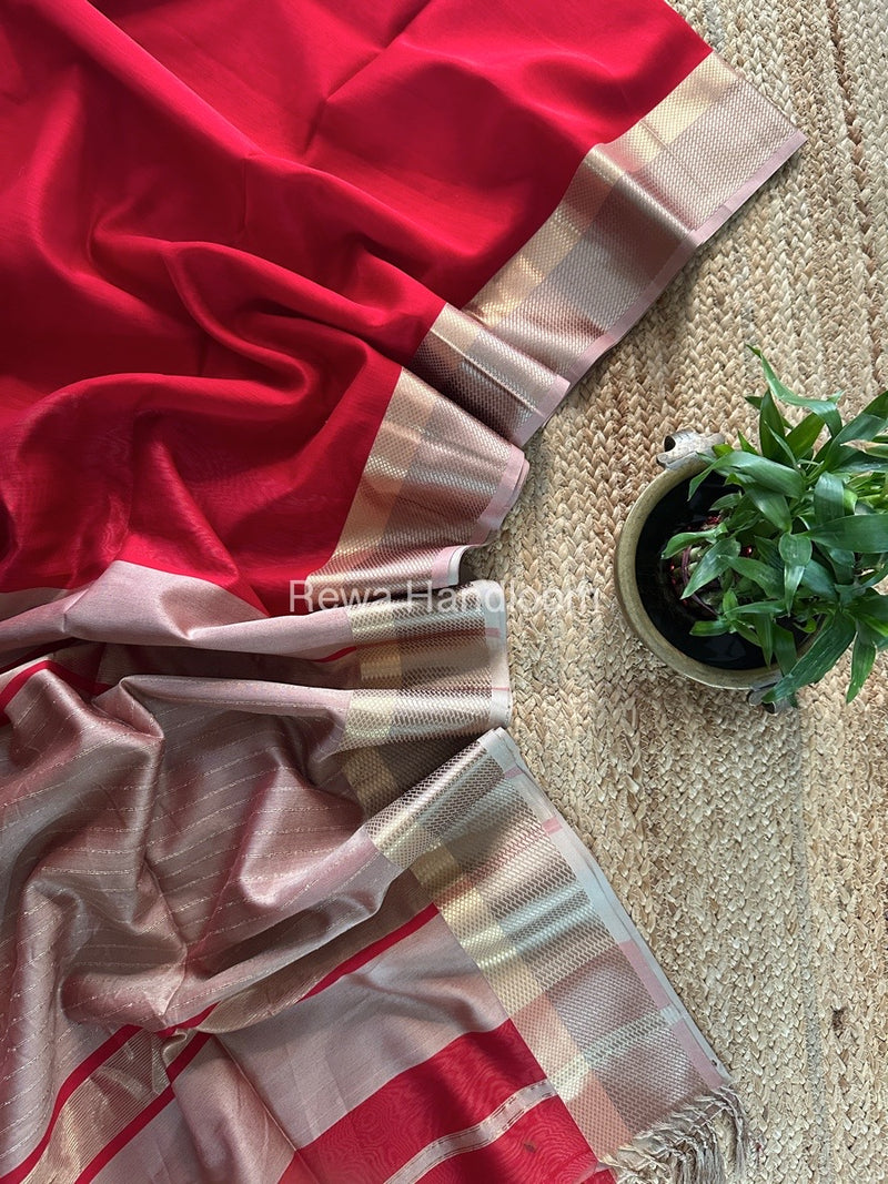 Maheshwari Resham Thread Border Saree