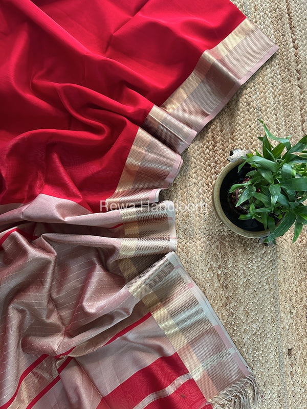 Maheshwari Resham Thread Border Saree