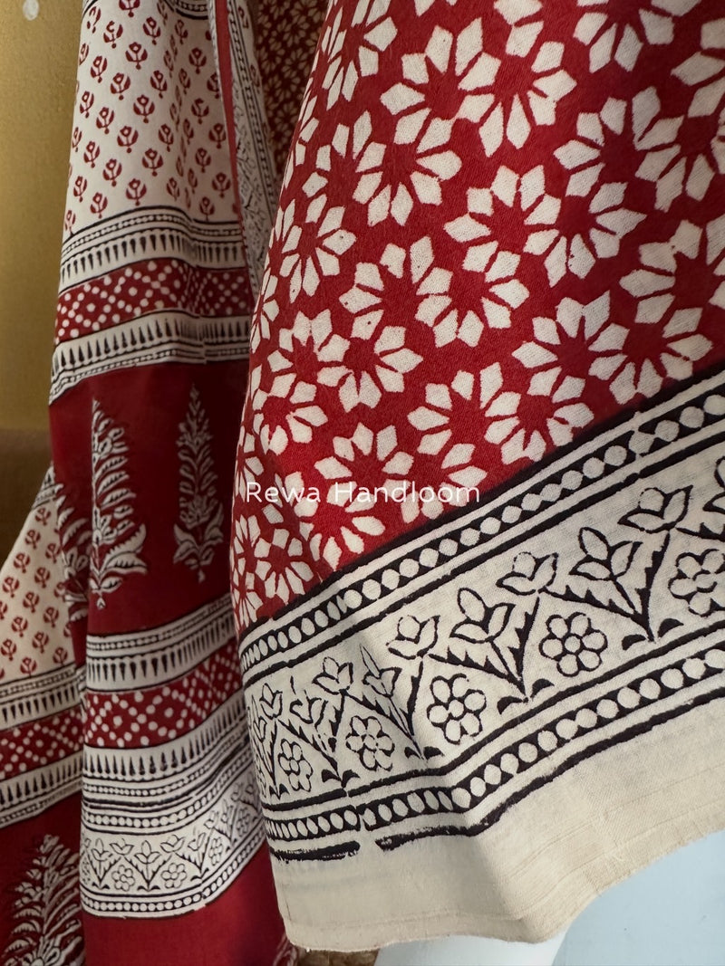  Bagh Print Cotton Suit