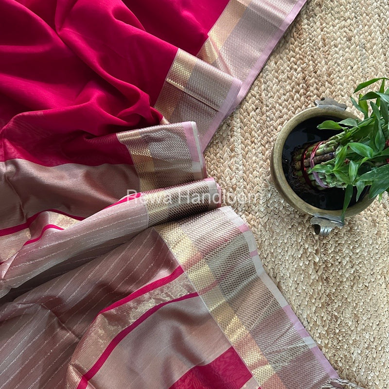 Maheshwari Resham Thread Border Saree