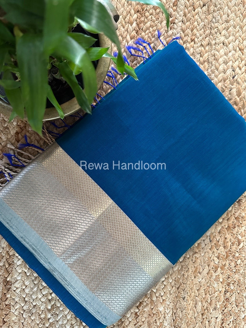 Maheshwari Morpankhi Resham Thread Border Saree RTS064