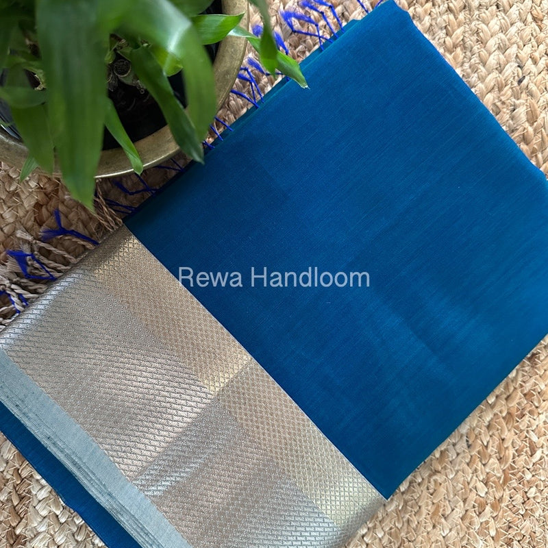 Maheshwari Morpankhi Resham Thread Border Saree RTS064