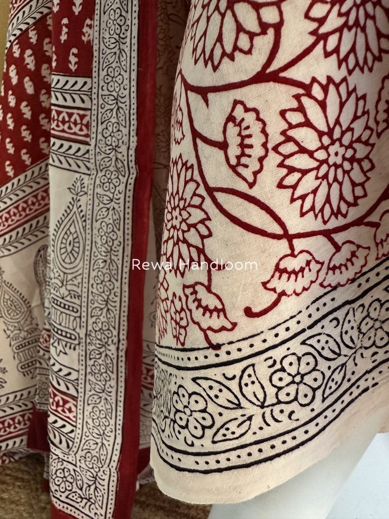  Bagh Print Cotton Suit