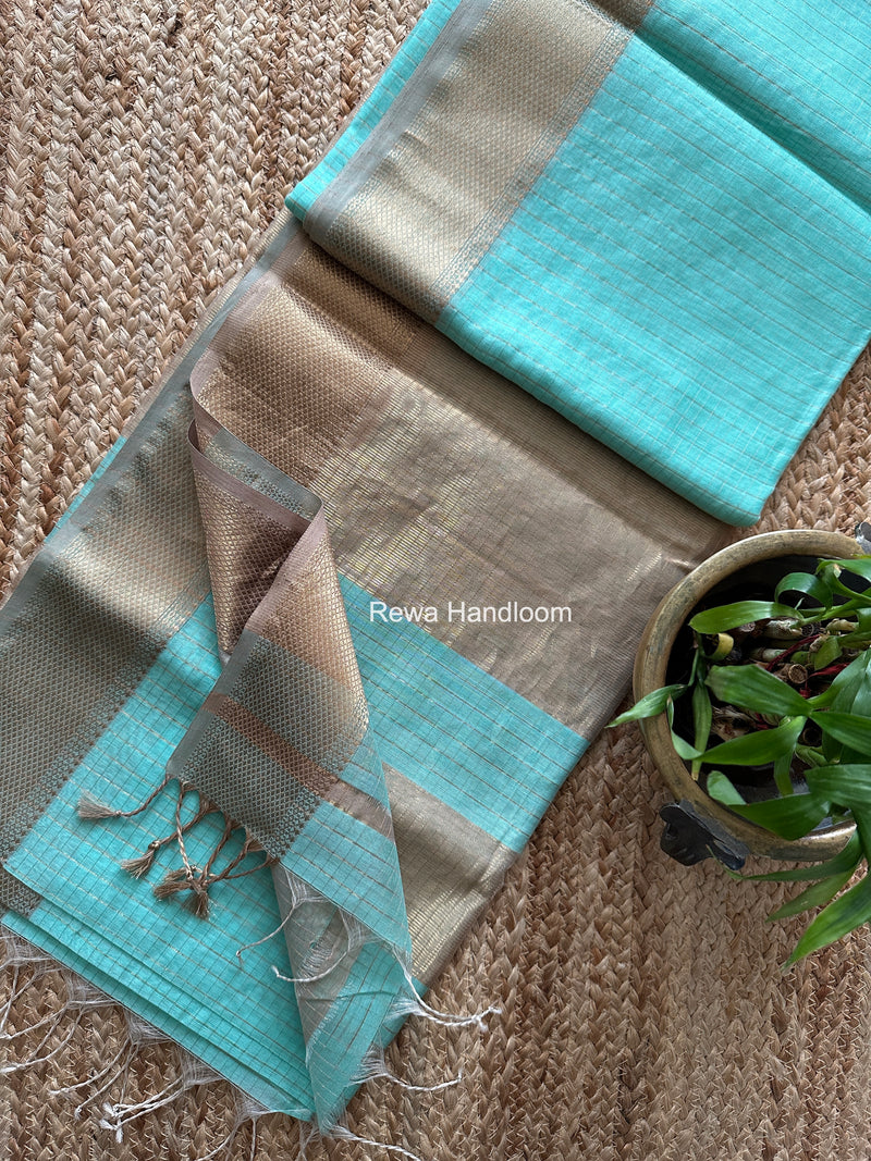 Maheshwari Zari Checks Saree