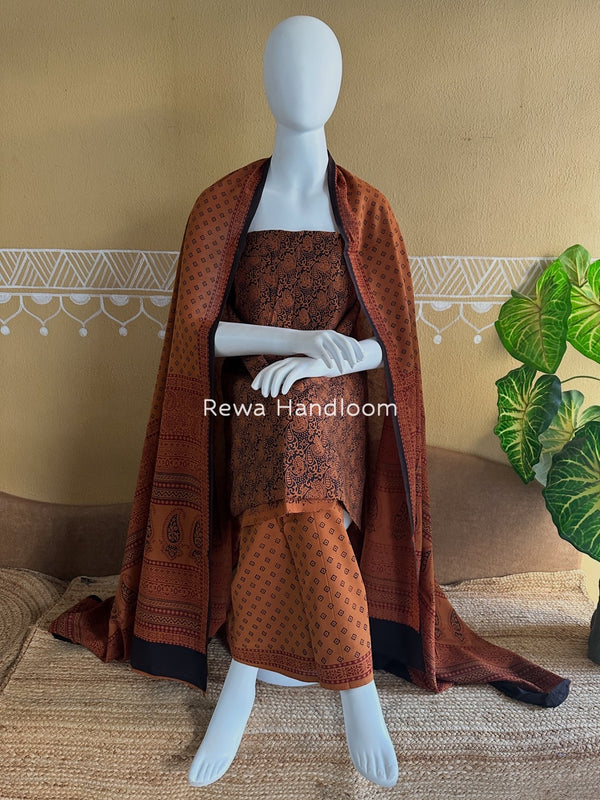  Bagh Print Cotton Suit