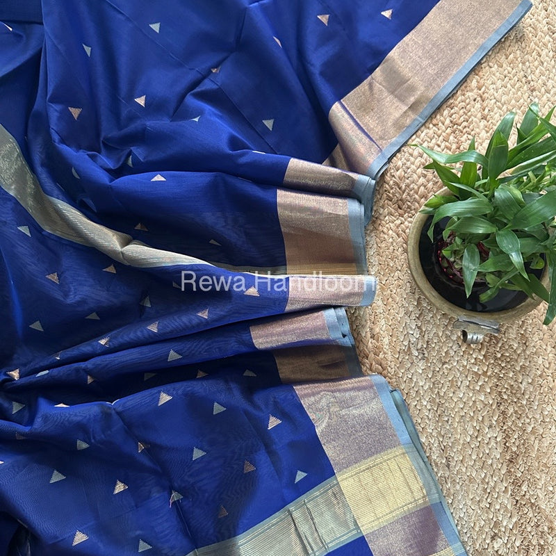  Zari Butti Maheshwari Saree