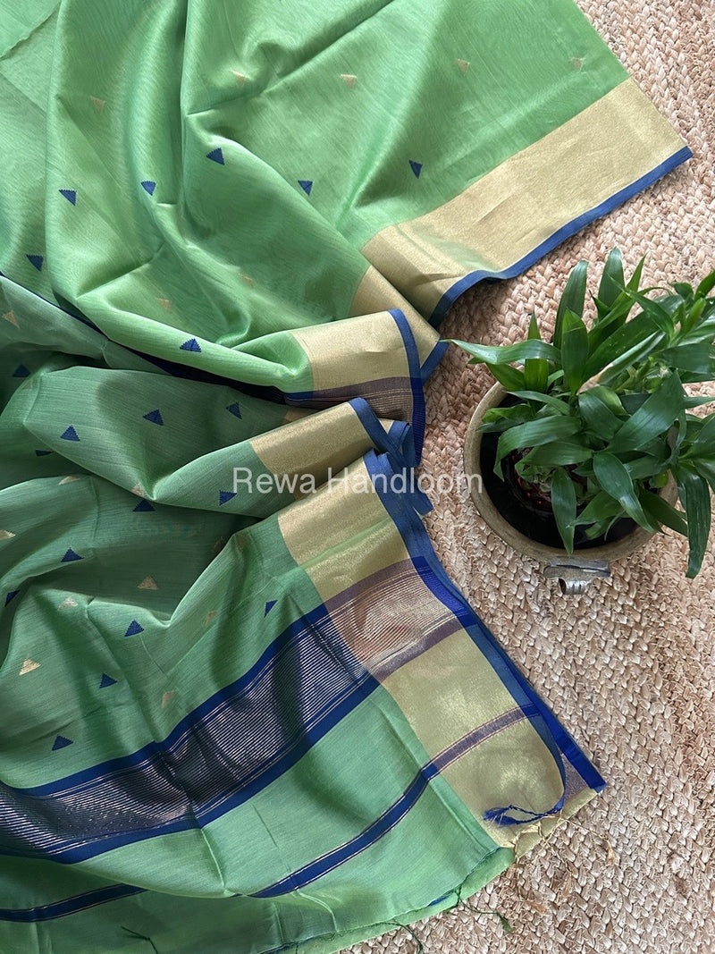  Zari Butti Maheshwari Saree