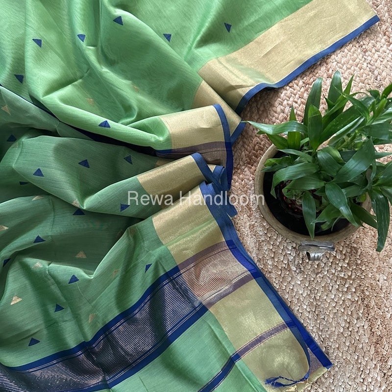  Zari Butti Maheshwari Saree