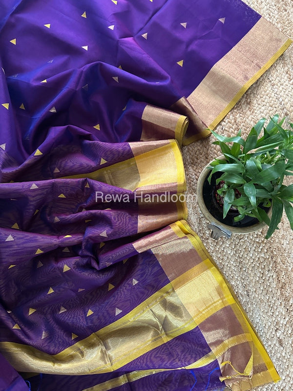  Zari Butti Maheshwari Saree