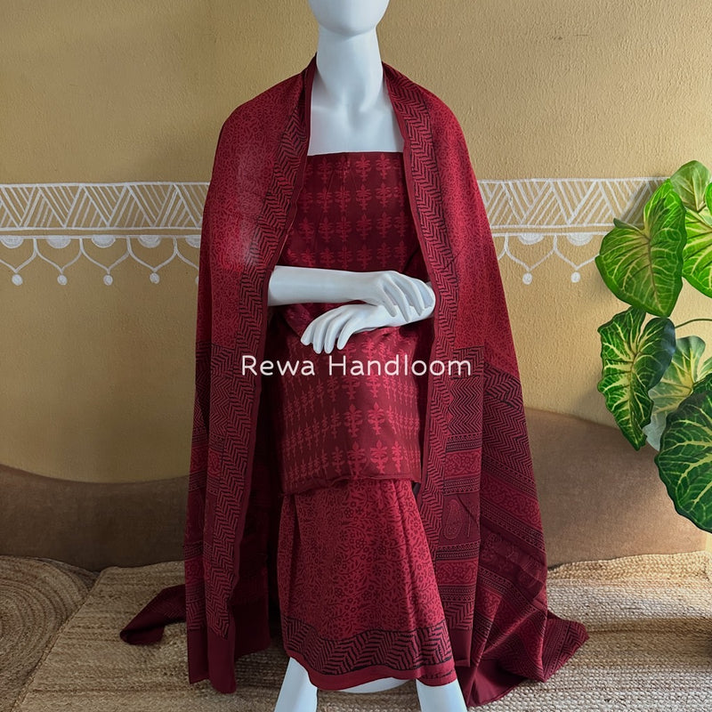  Bagh Print Cotton Suit