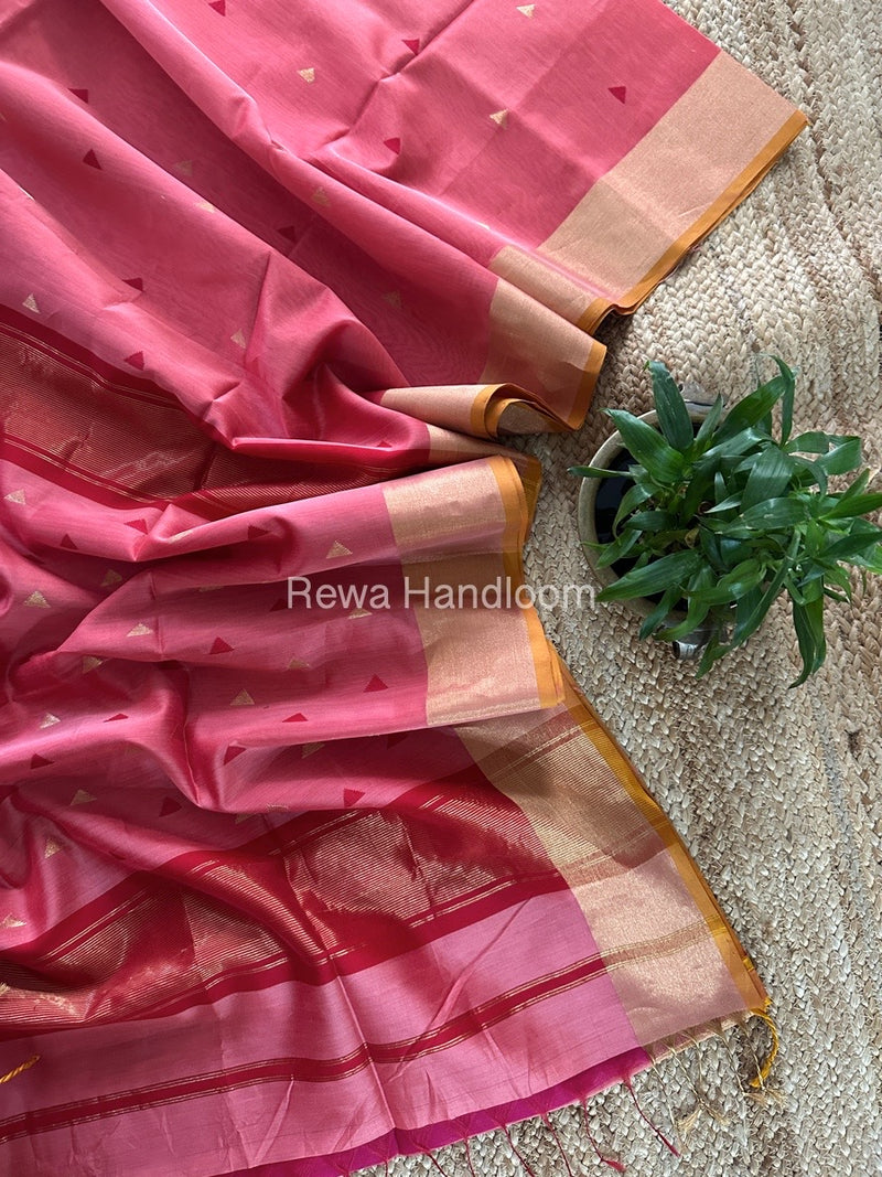  Zari Butti Maheshwari Saree