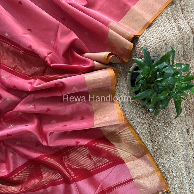  Zari Butti Maheshwari Saree