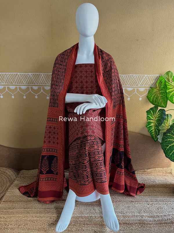  Bagh Print Cotton Suit