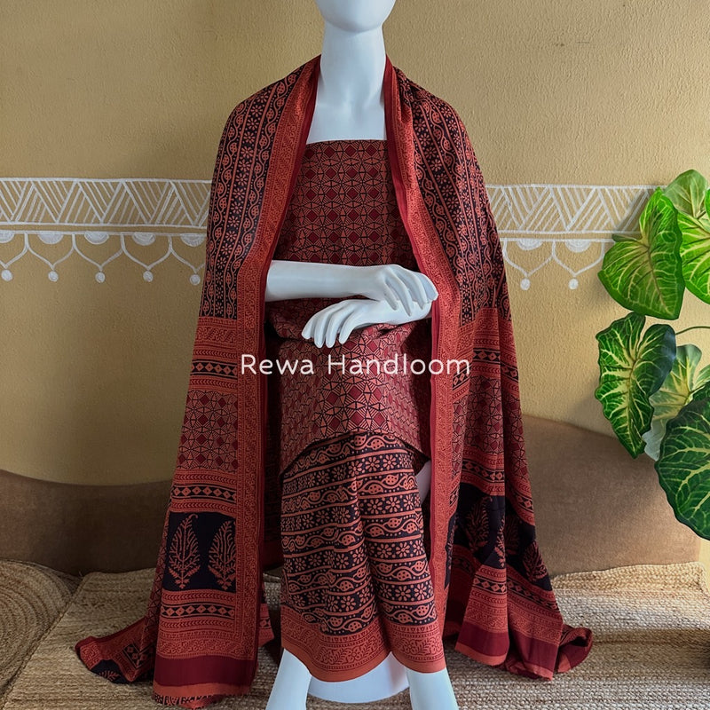  Bagh Print Cotton Suit