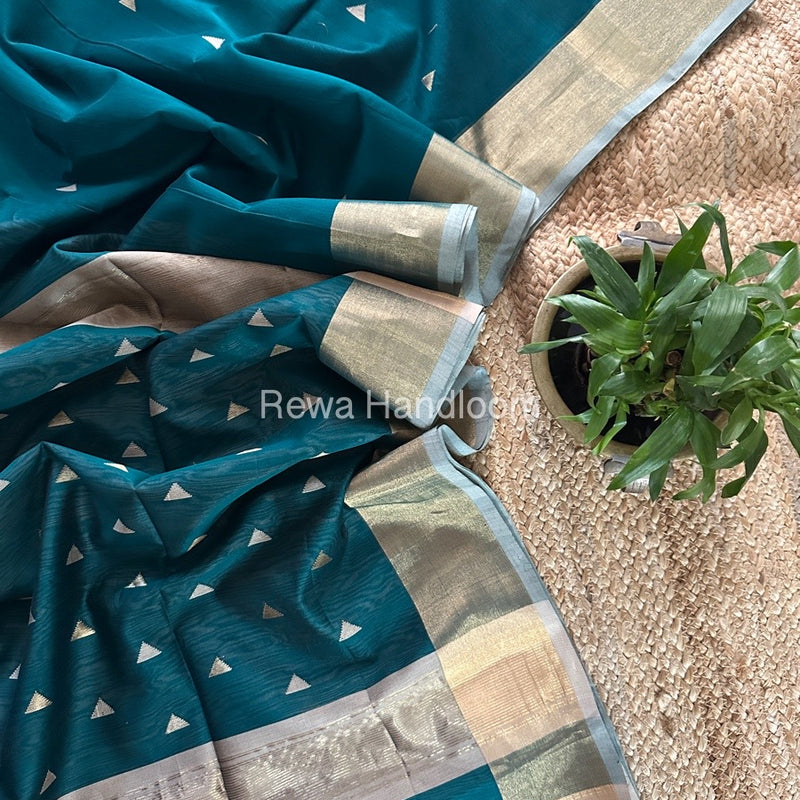  Zari Butti Maheshwari Saree