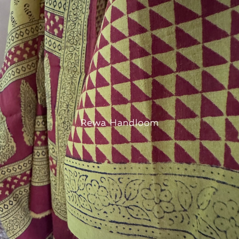 Bagh Print Cotton Suit 