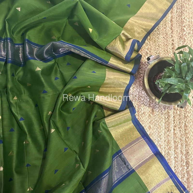  Zari Butti Maheshwari Saree