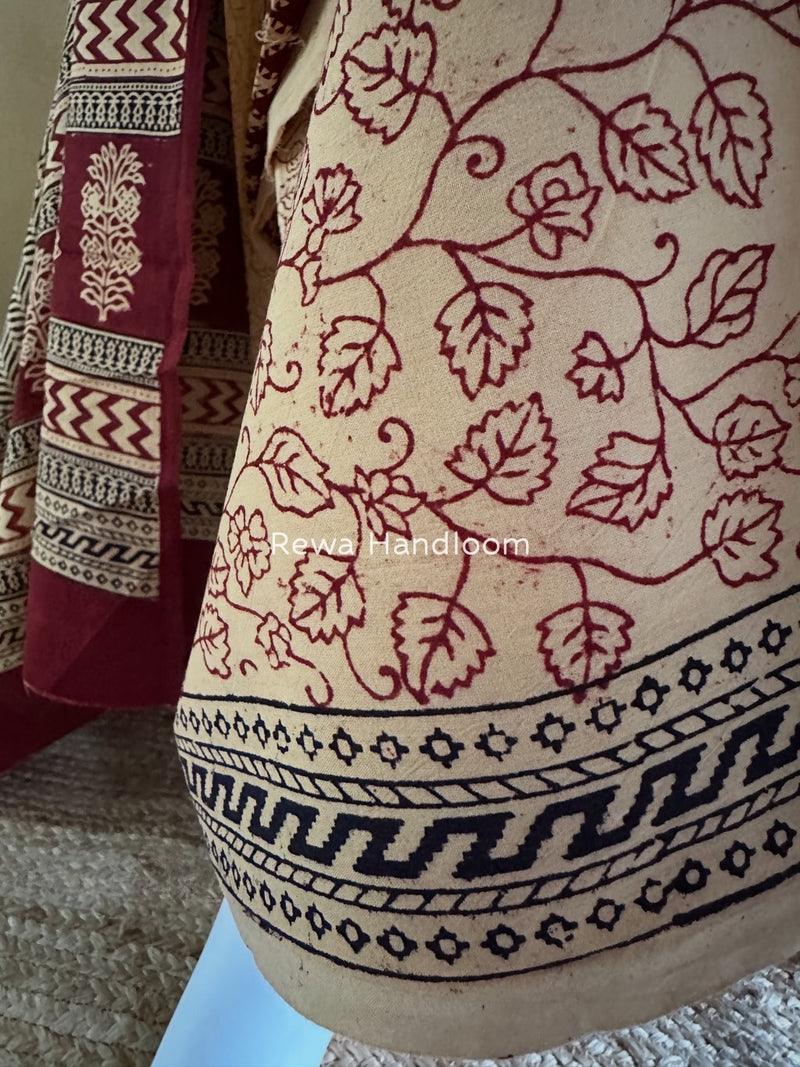  Bagh Print Cotton Suit