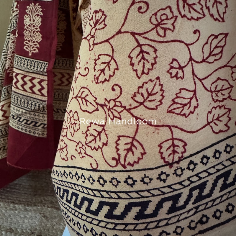  Bagh Print Cotton Suit