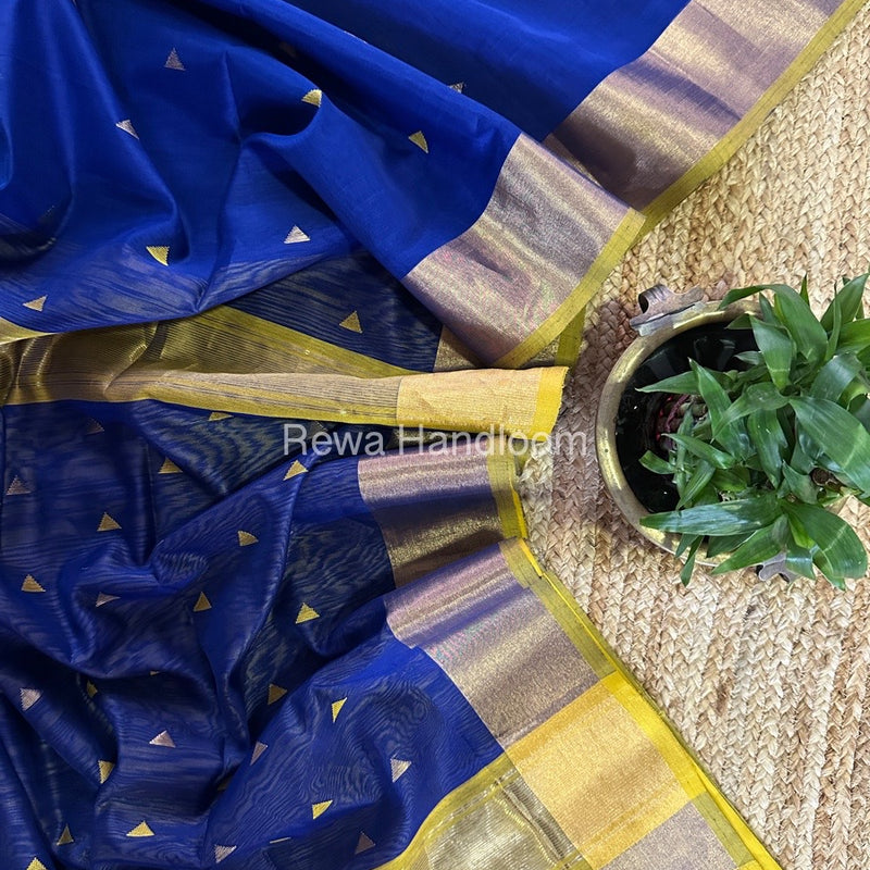  Zari Butti Maheshwari Saree