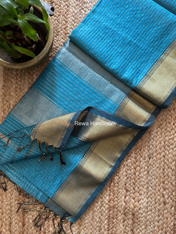 Maheshwari Zari Checks Saree