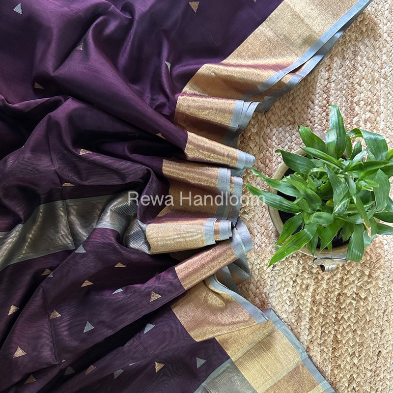  Zari Butti Maheshwari Saree