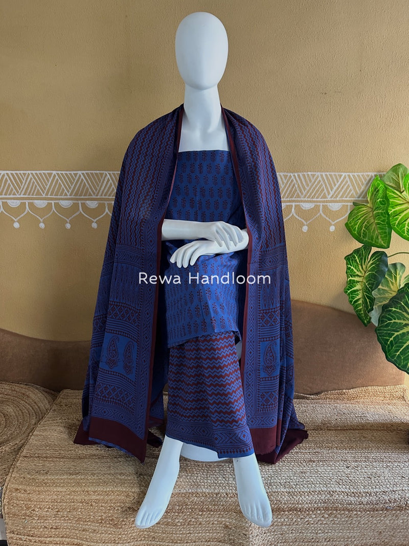  Bagh Print Cotton Suit