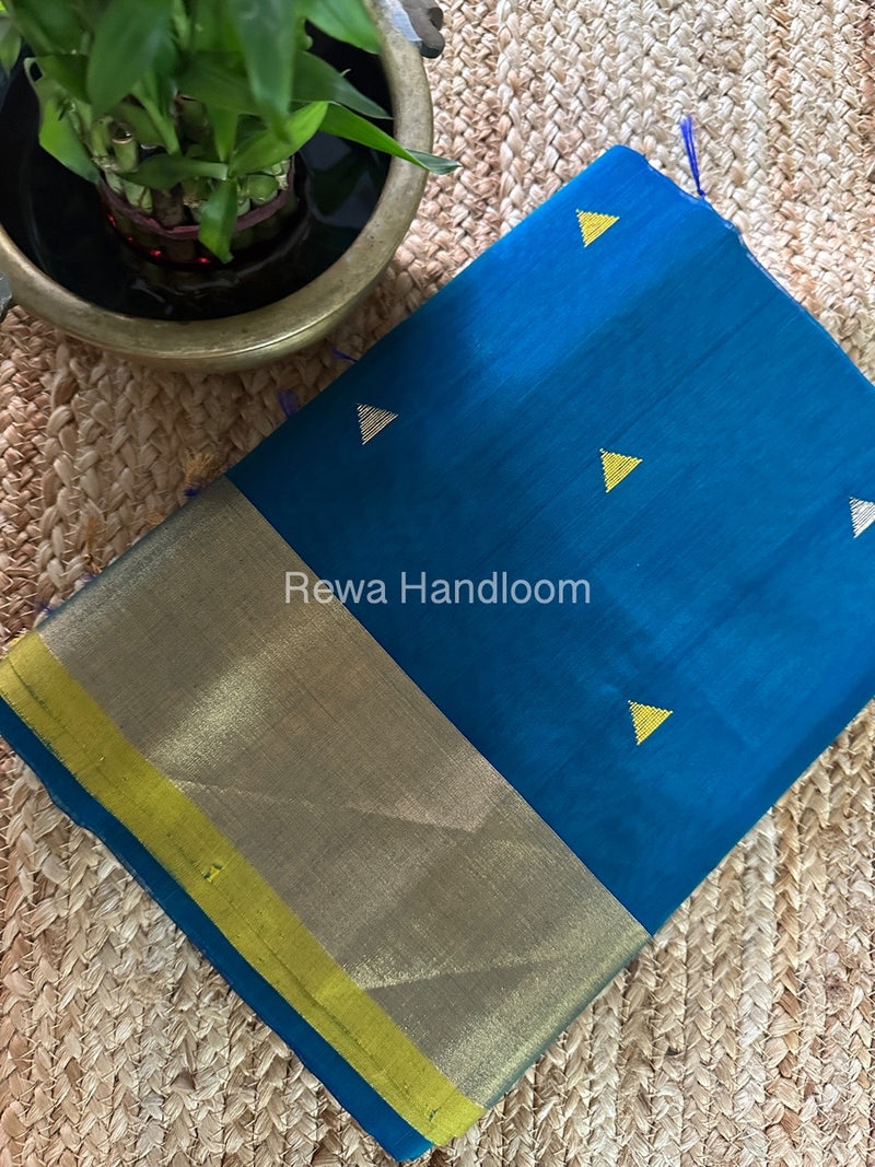 Morpankhi Zari Butti Maheshwari Saree SB0132