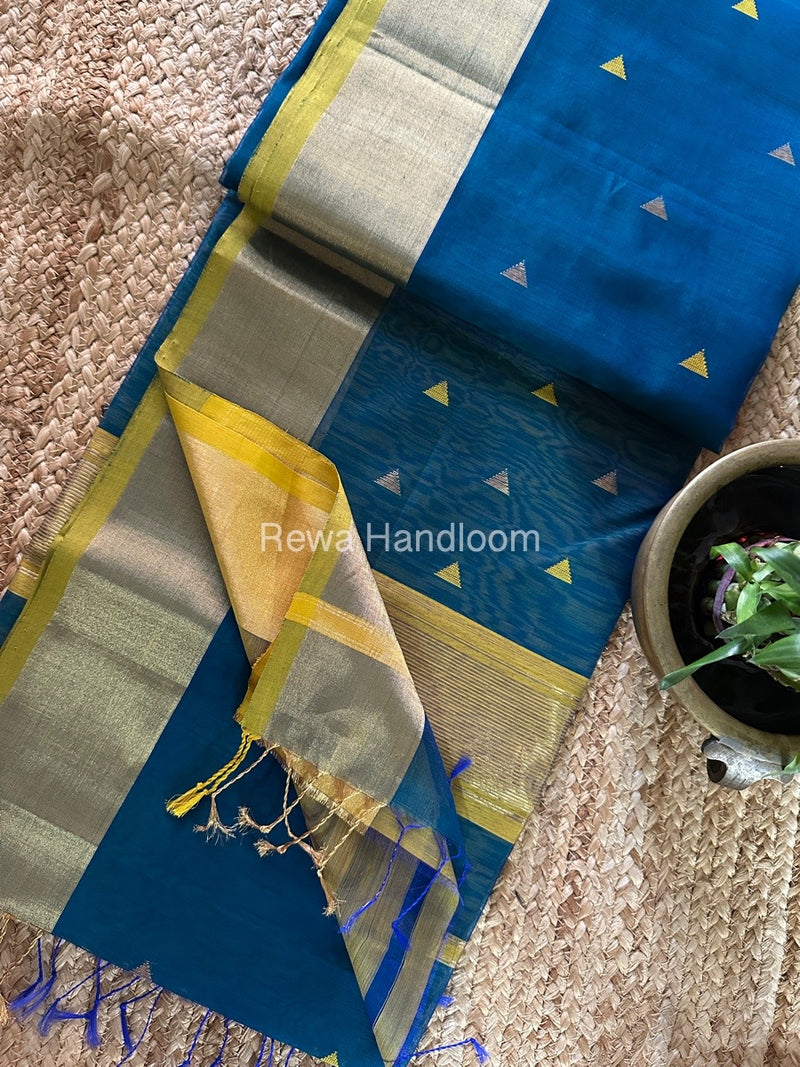 Morpankhi Zari Butti Maheshwari Saree SB0132