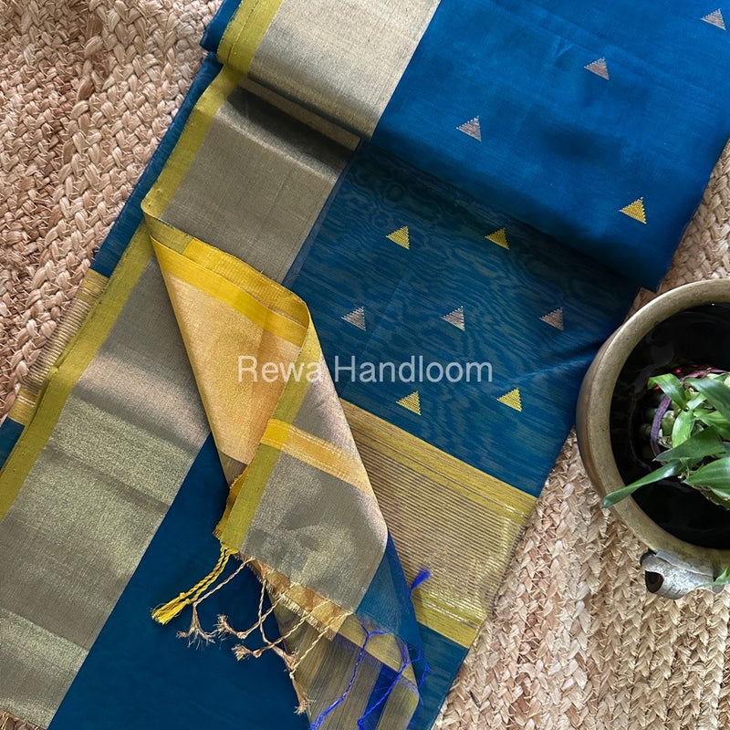 Morpankhi Zari Butti Maheshwari Saree SB0132