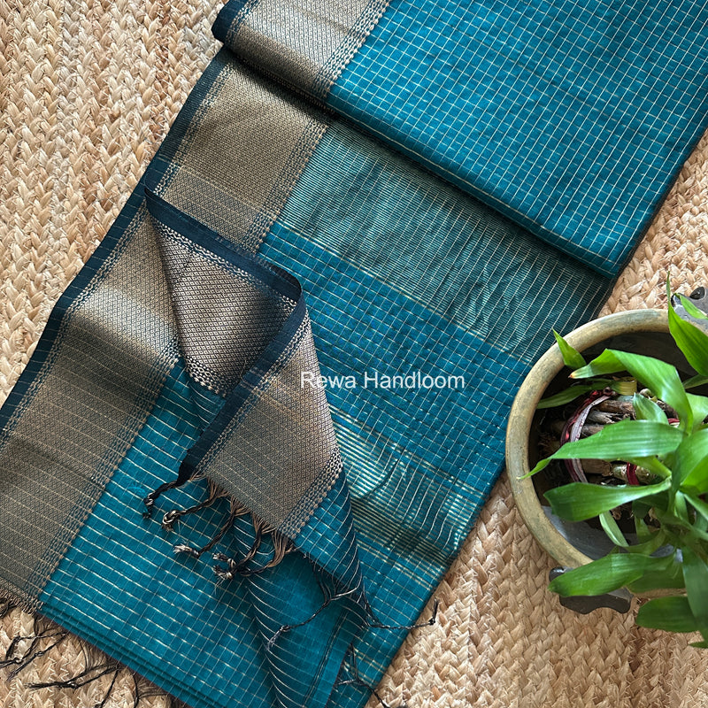 Maheshwari Zari Checks Saree
