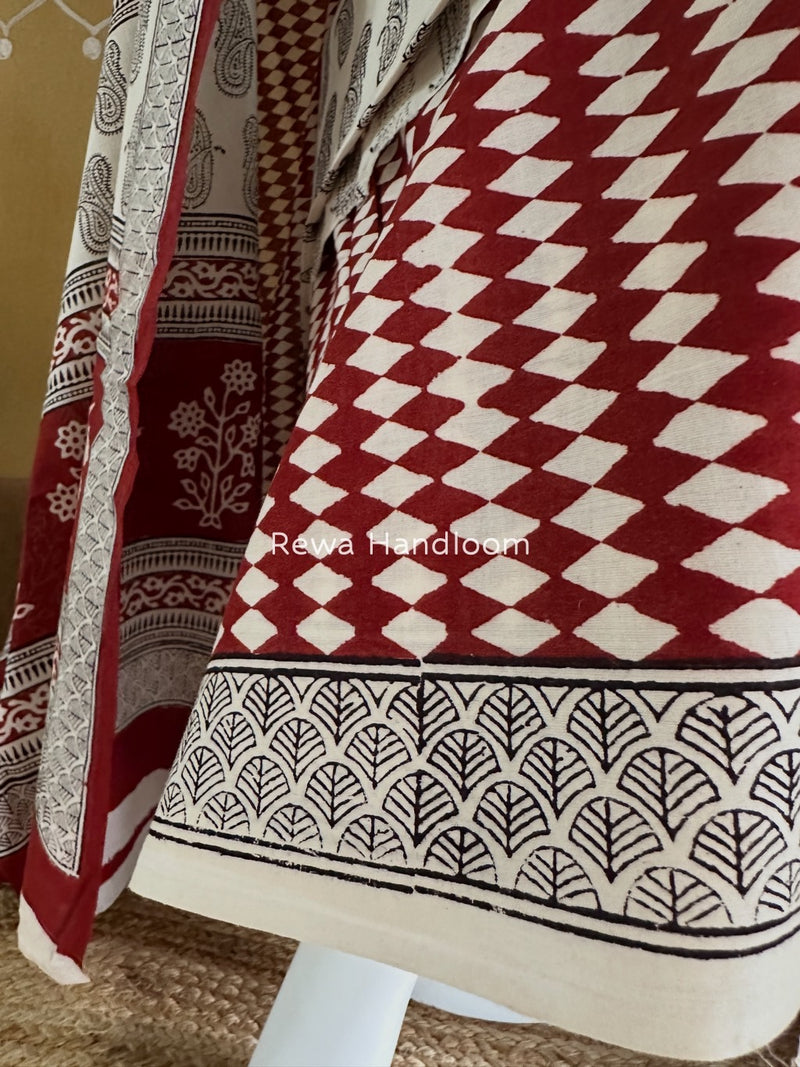  Bagh Print Cotton Suit