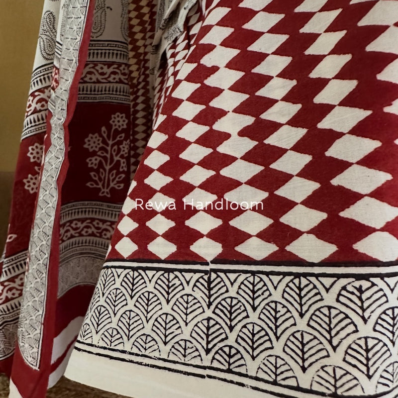  Bagh Print Cotton Suit